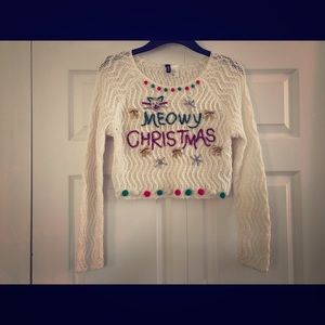 Meowy Christmas handmade “Ugly Christmas Sweater”